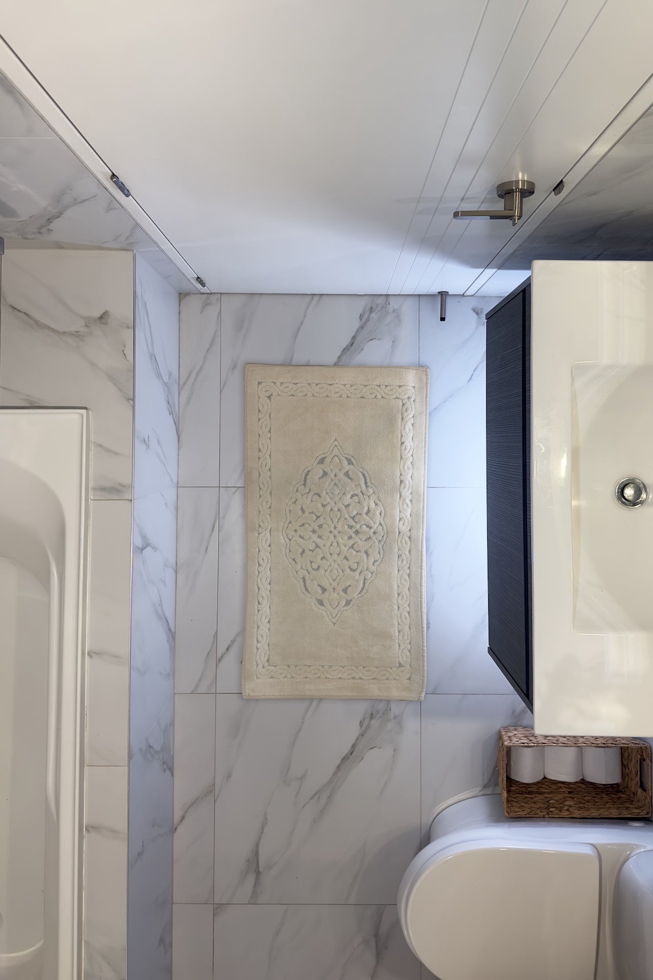 beige mat, beige bath mat, cotton bath mat, bath mat nz