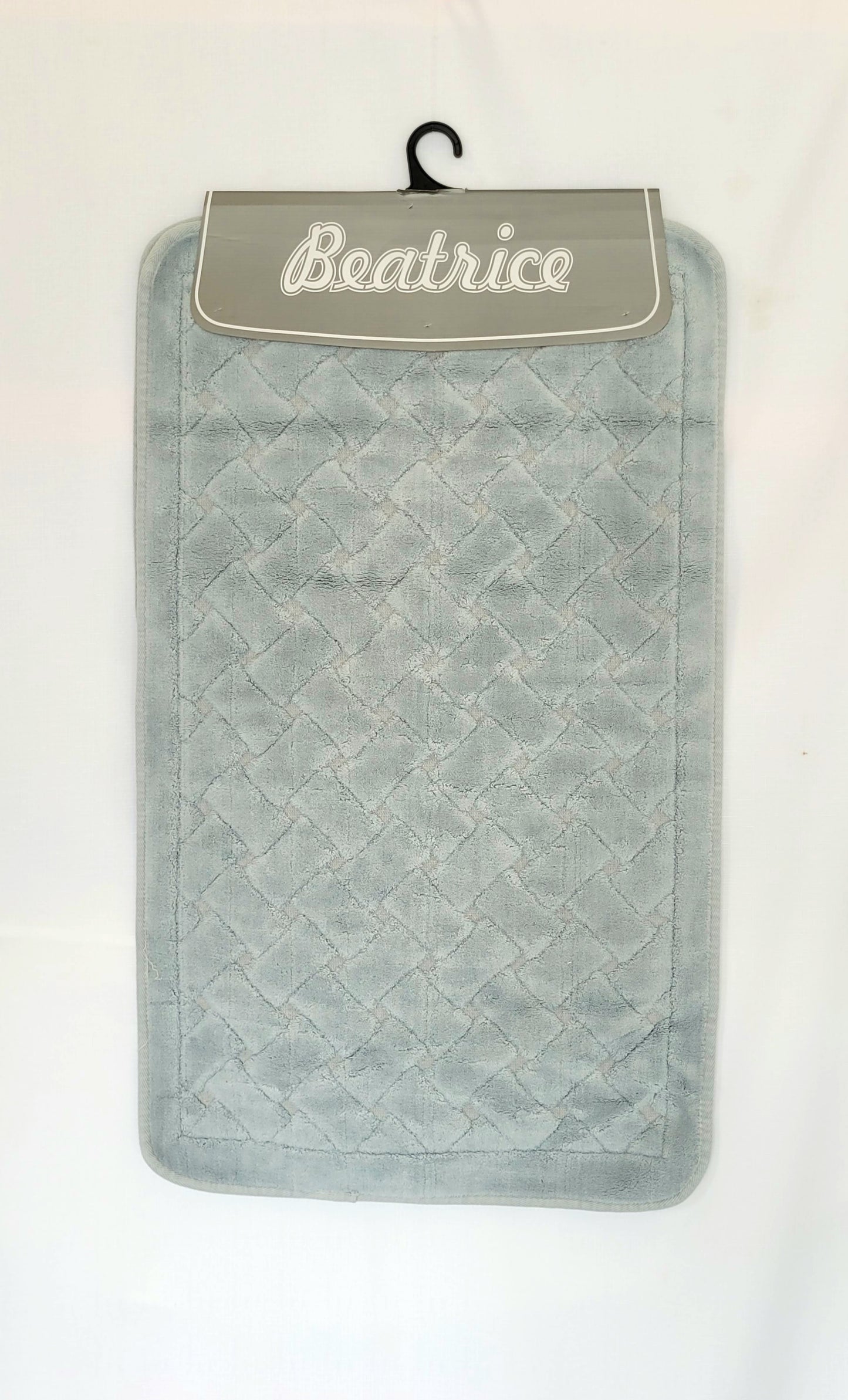 Bath Mat Beatrice Grey classic set (2pcs) Cotton