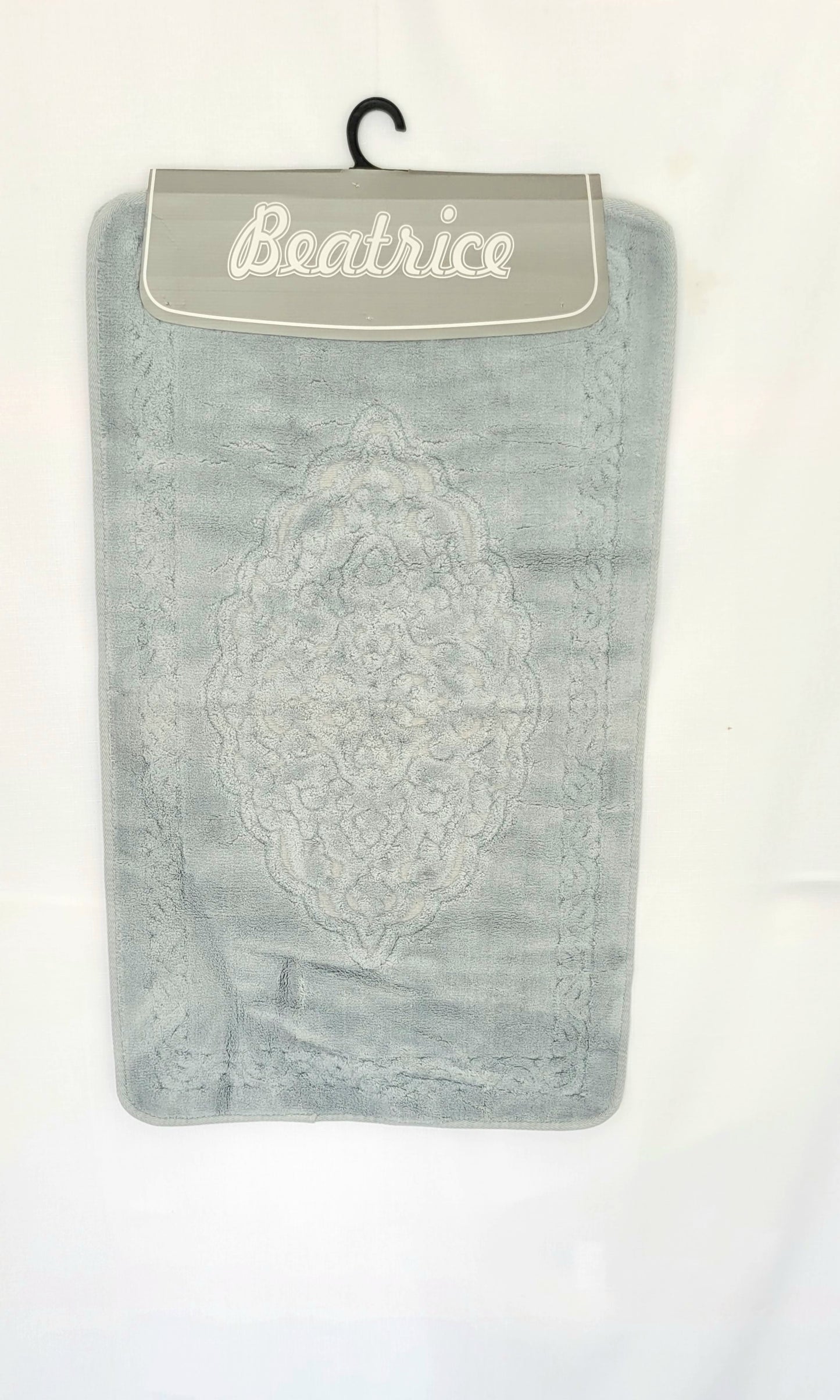 Bath Mat Beatrice Grey antique set (2pcs) Cotton