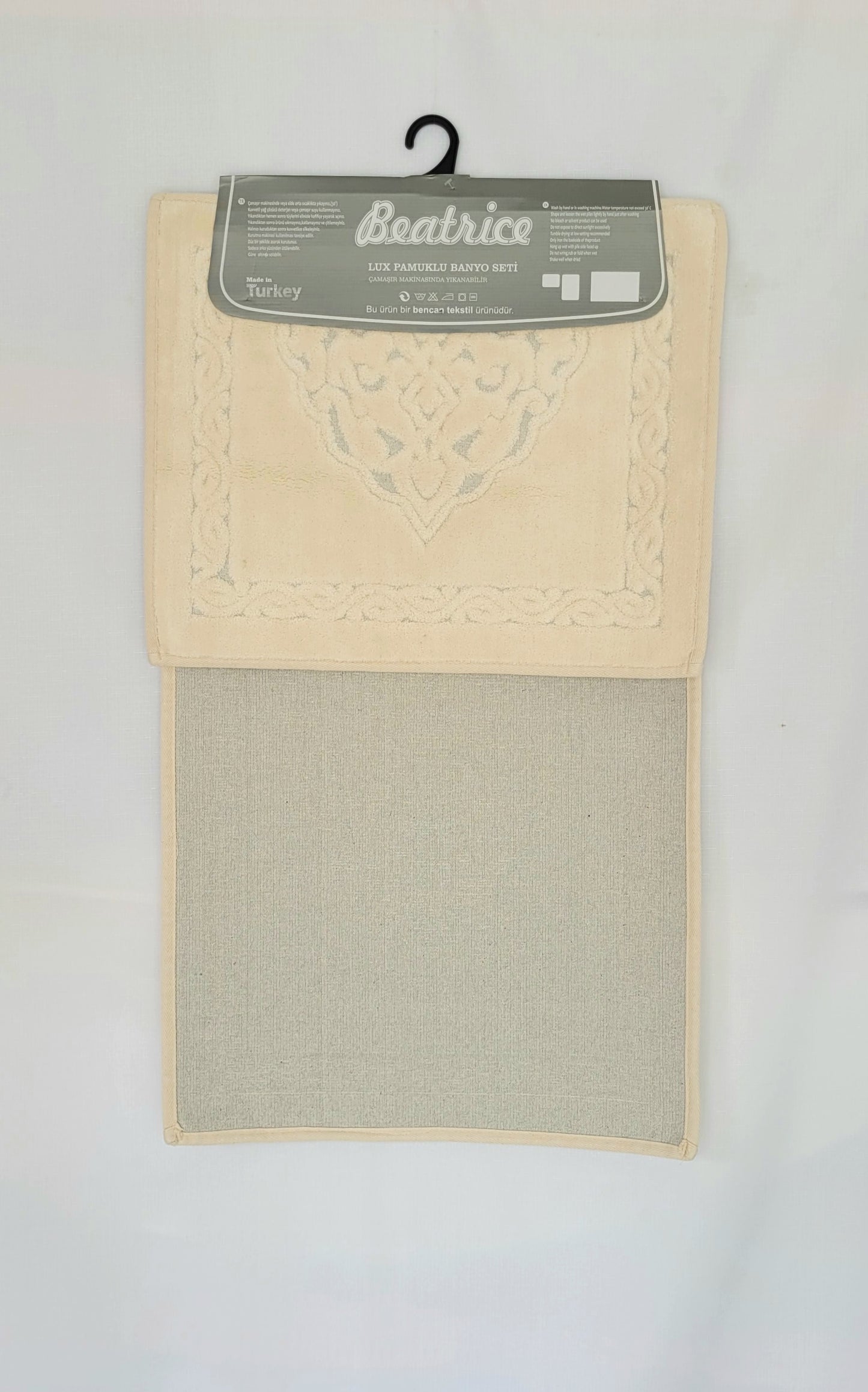 Bath Mat Beatrice Cream antique set (2pcs) Cotton