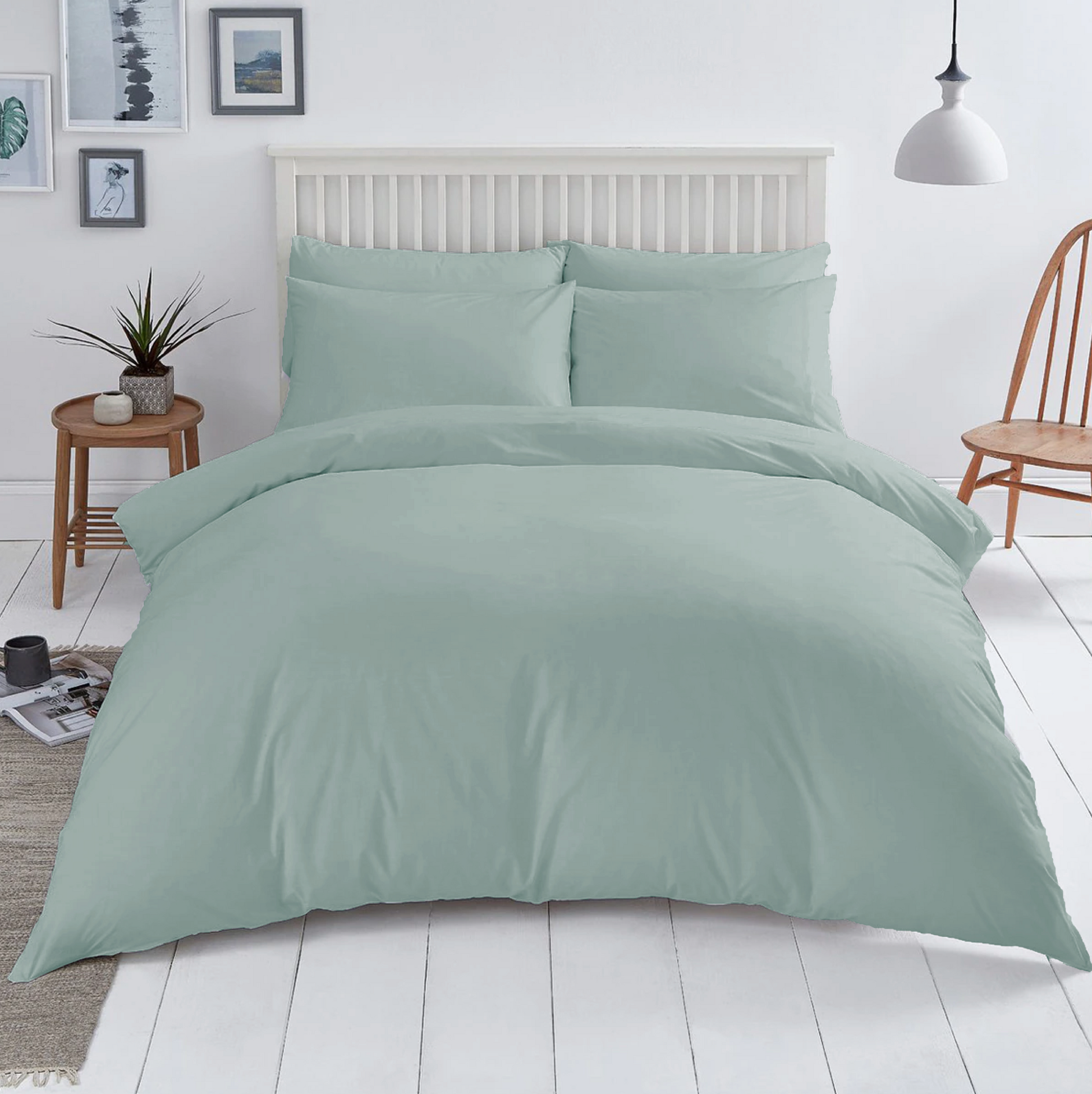 Mint color bedding set made of natural 100% cotton of the highest quality of high density. Comfortable, soft, durable. Elfsorenz.