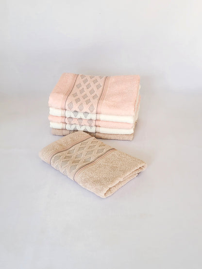 Bath Towel Set "NurPak" Organic Cotton 50x90cm 6 pcs