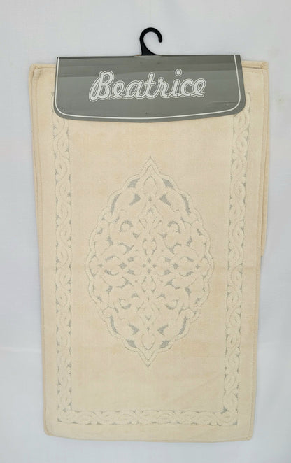 Bath Mat Beatrice Cream antique set (2pcs) Cotton
